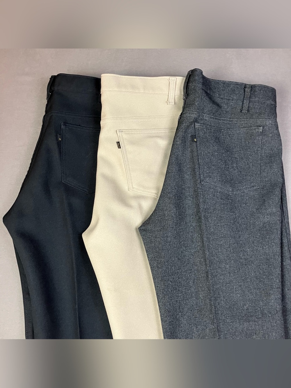 Vintage Levi's 517 Bootcut Pants Mens 38x30 Dacron Polyester USA (Lot Of 3).